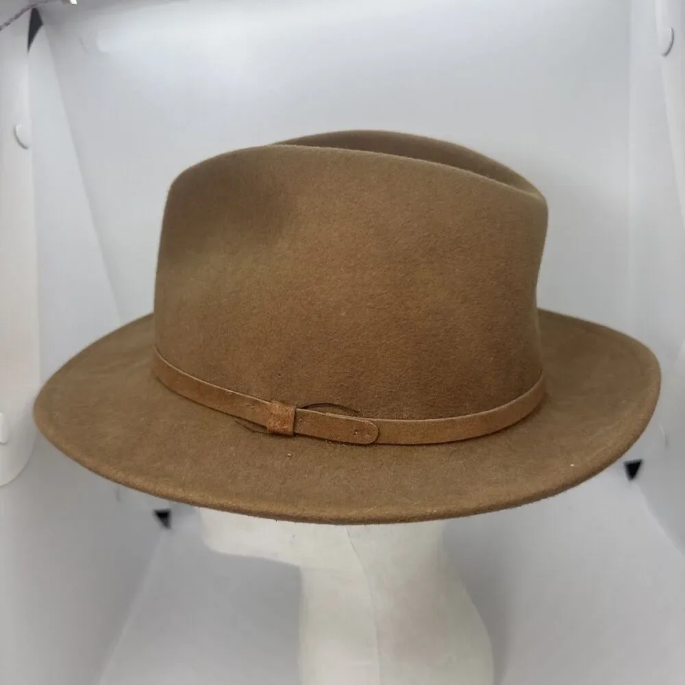 Cabelas Medium Lite Felt Fedora Water Repellent Wool Fedora Hat USA